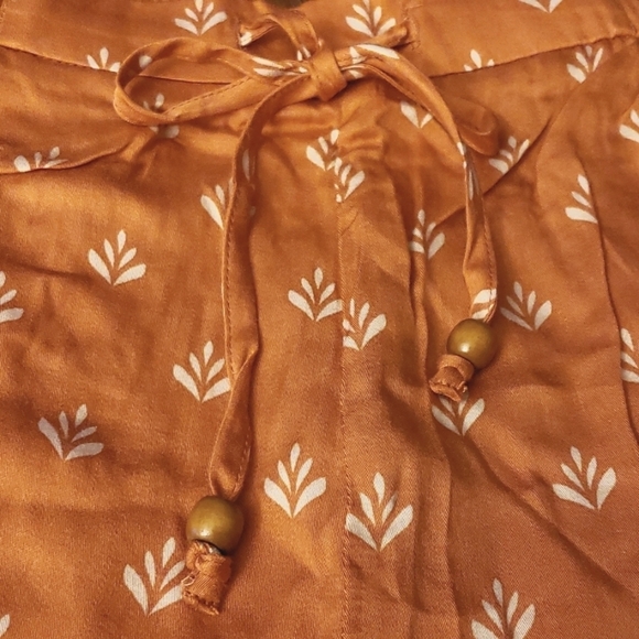 Cupshe Diane Geometric Print Drawstring Waist Shorts Size L - Picture 5 of 6